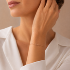 Bracciale "Legami" con Nome Oro Rosa