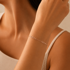 Bracciale "Legami" con Nome Oro Rosa