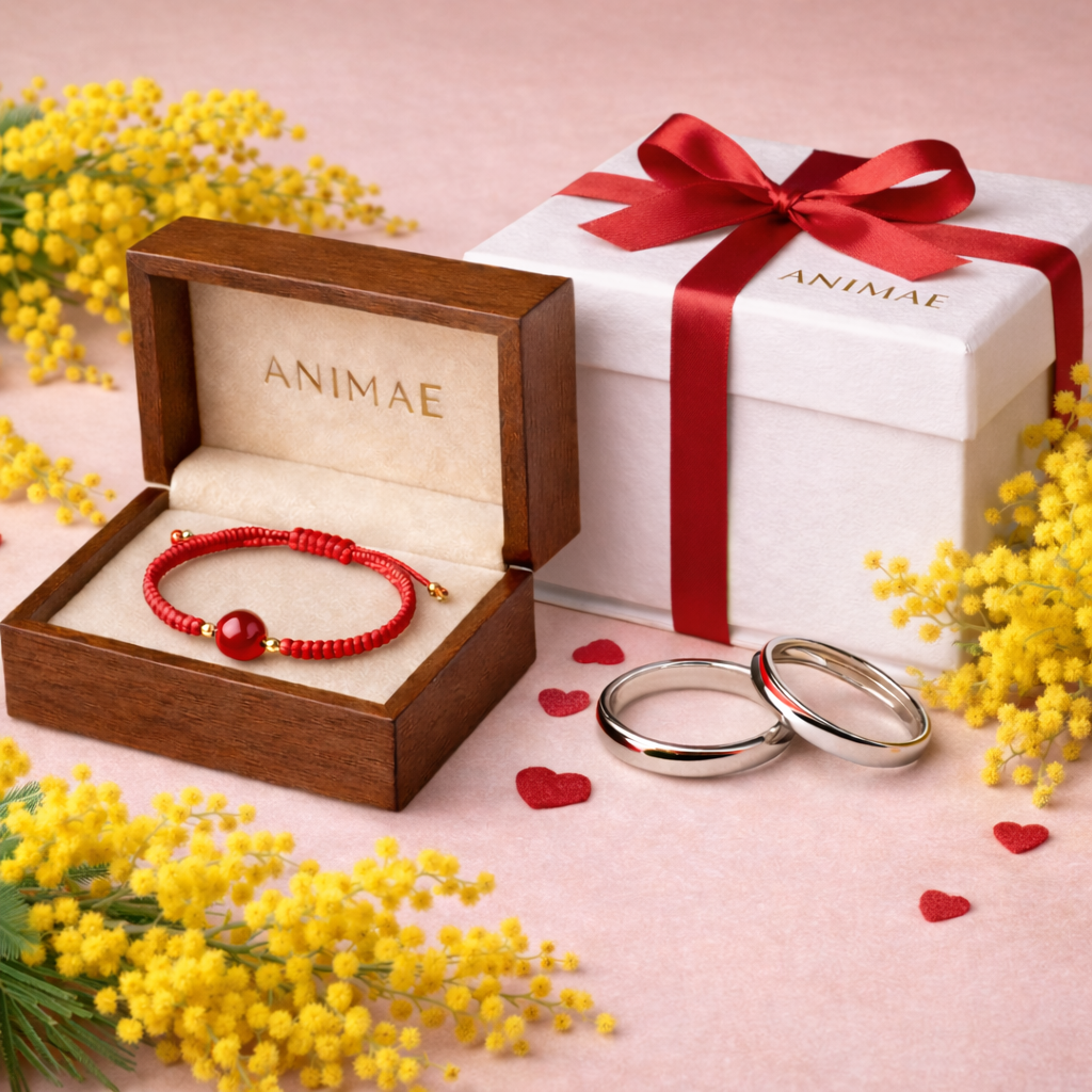 Set Filo Rosso Animae® 2 Anelli + 2 Bracciali