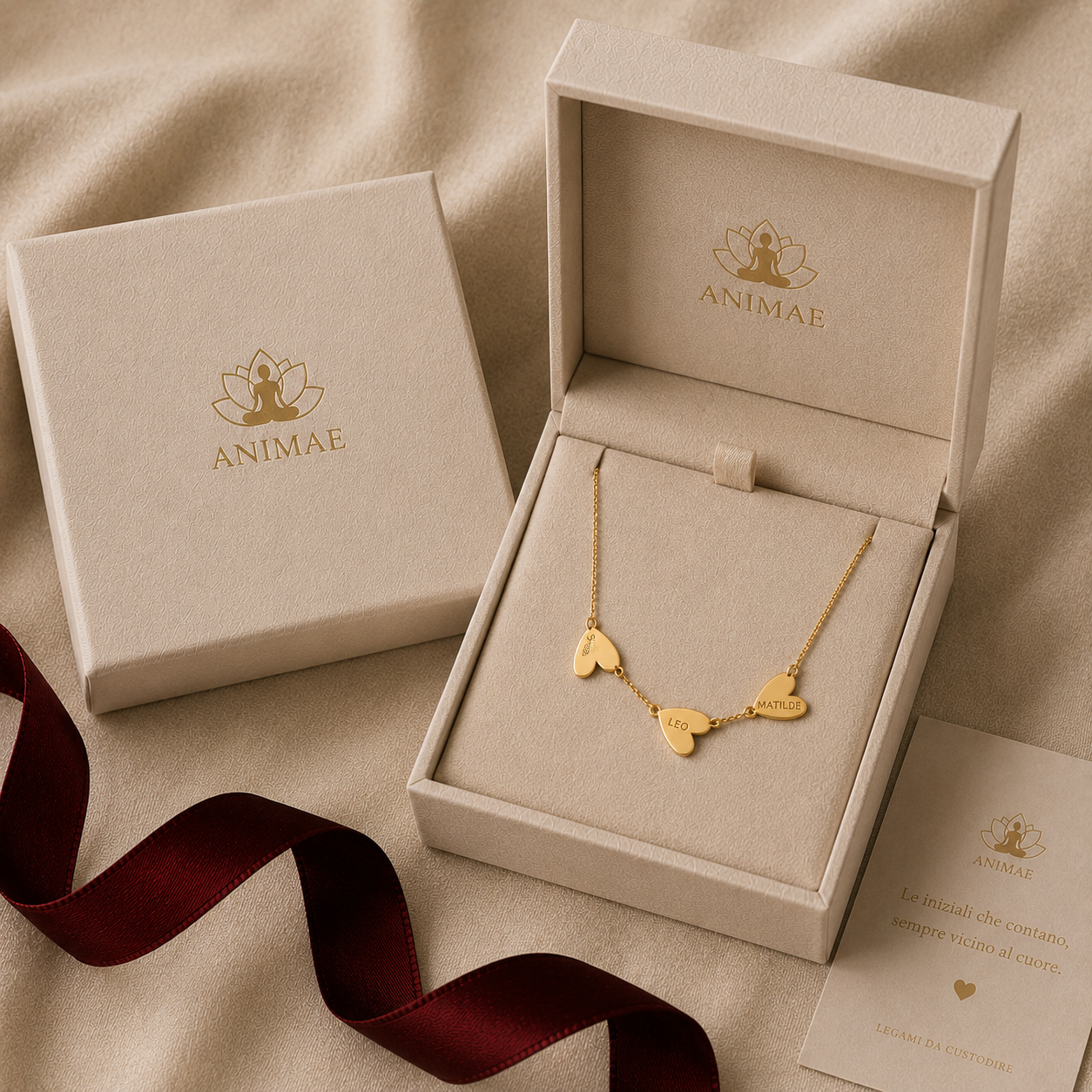 Collana "Legami" con Cuore inciso